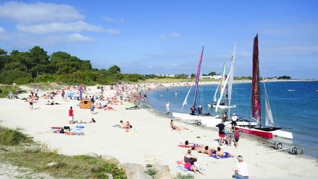 Plage de Kerguelen à Larmor Plage