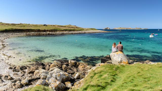 Pause en amoureux sur la presqu'ile Saint-Laurent