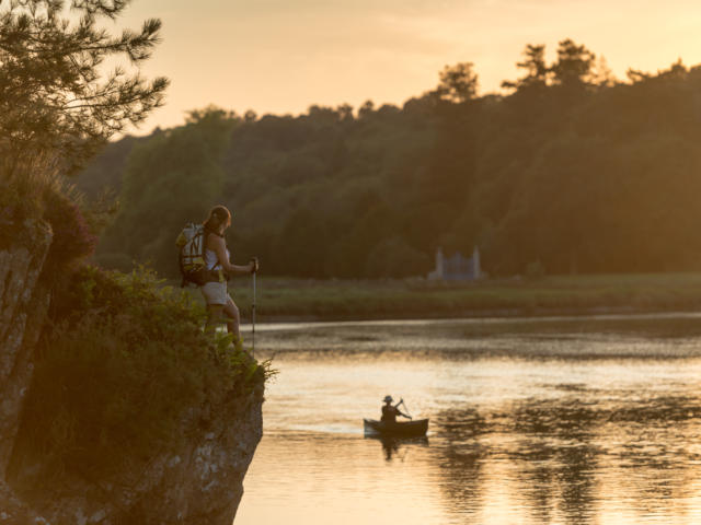 Randonnée le long de l'estuaire de la Laita.