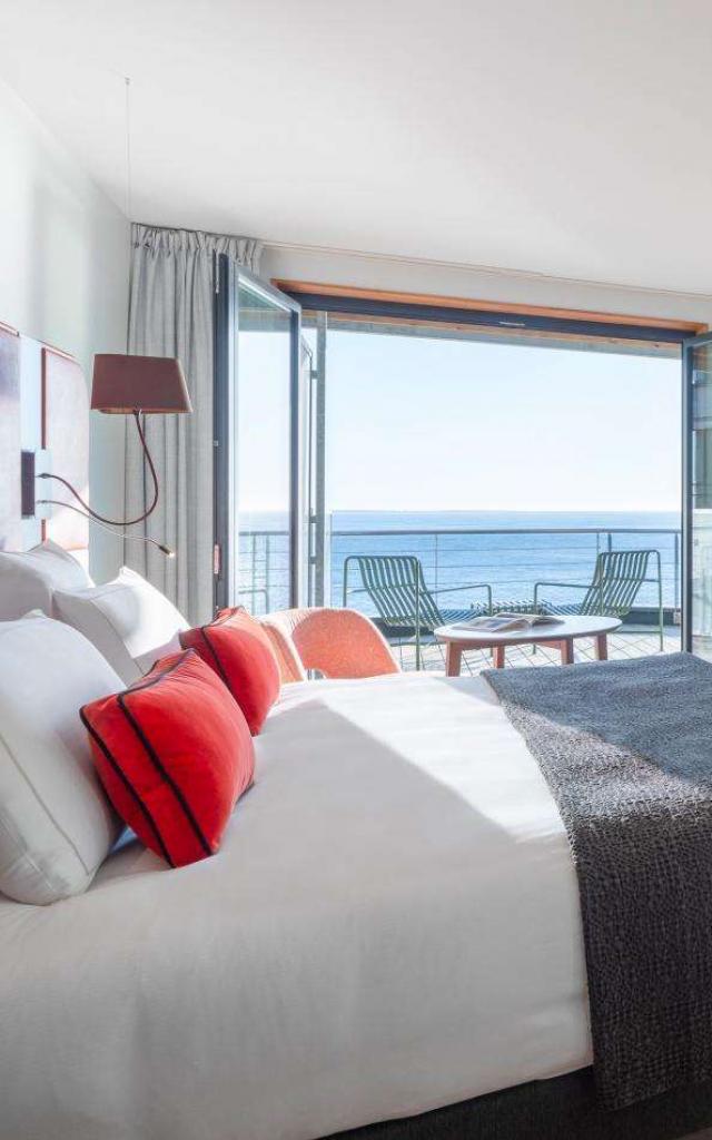 Hôtel Sainte-Barbe- Le Conquet - chambre vue mer