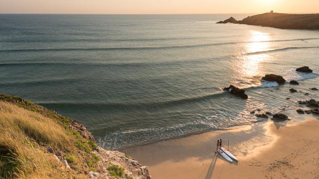 Paddle sur la côte sauvage de la presqu'île de Quiberon