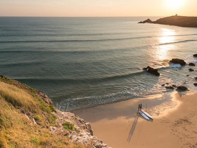 Paddle sur la côte sauvage de la presqu'île de Quiberon