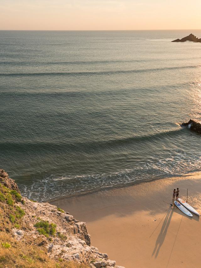 Paddle sur la côte sauvage de la presqu'île de Quiberon