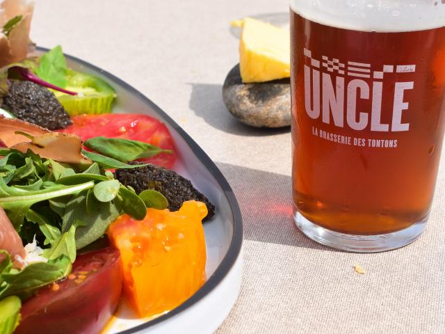 Café de La Plage - Saint-Quay-Portrieux - plat et bière Uncle