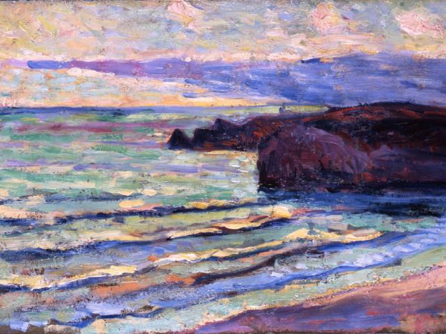 Maximilien Luce (1858-1941) - Côte rocheuse, 1893 - Huile sur toile