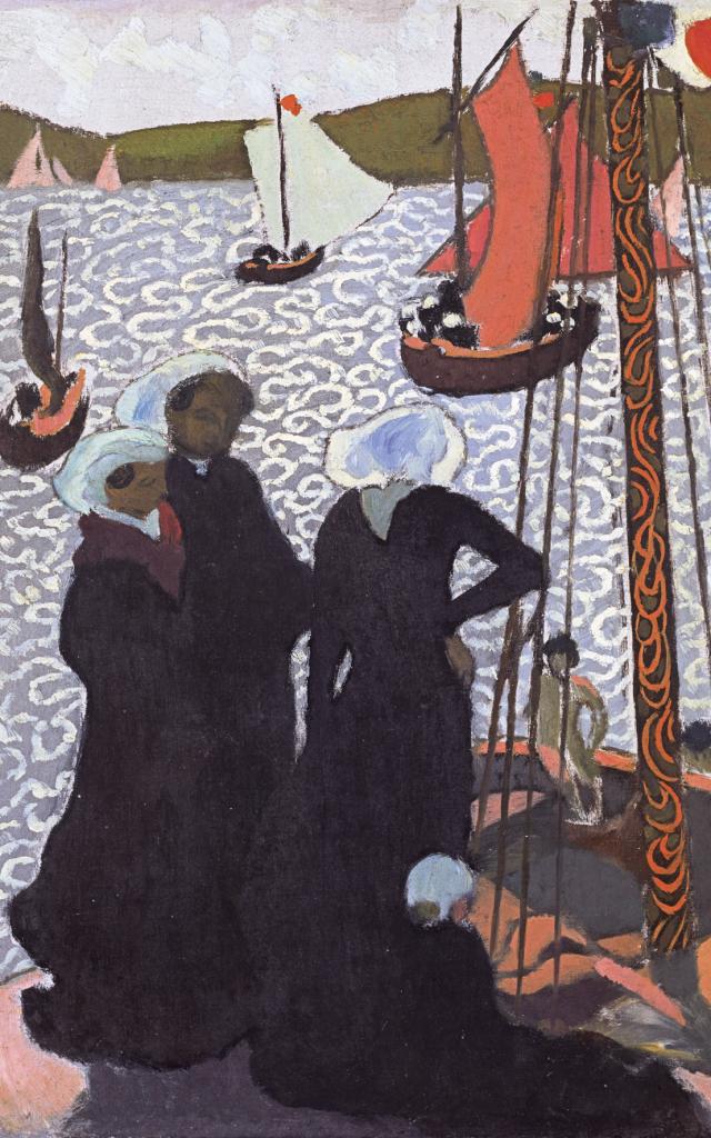 Maurice Denis (1870-1943) - Régates à Perros-Guirec, 1892 - Huile sur carton