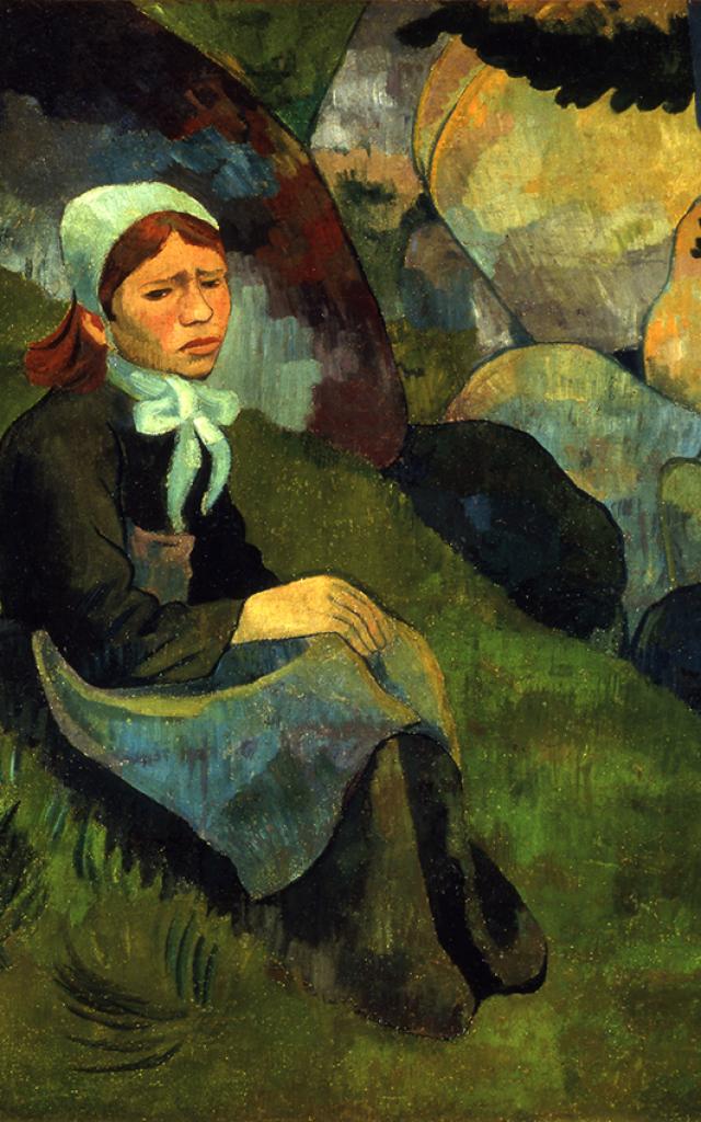 Paul Sérusier - Solitude, la ramasseuse de fougères, vers 1890-92 - Huile sur toile - 1968.3.1