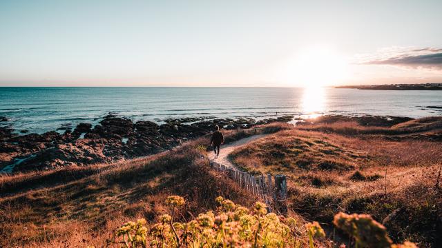 Sentier sur la côte en pays de Lorient