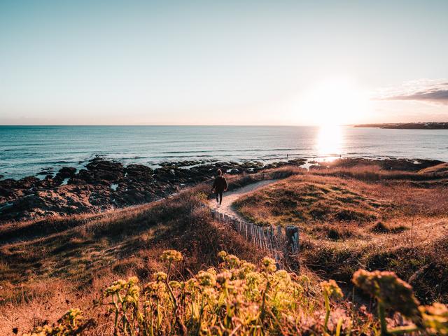 Sentier sur la côte en pays de Lorient