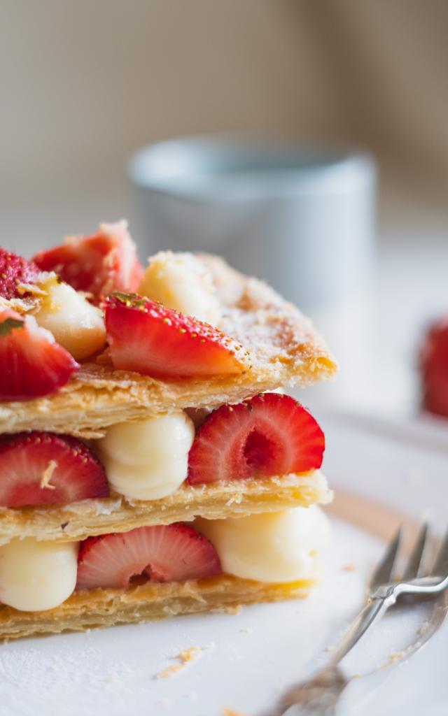 Pâtisserie aux fraises