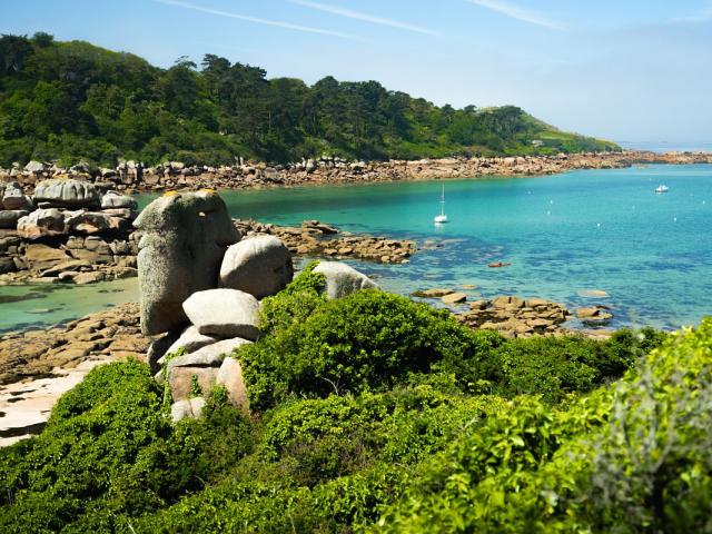Trébeurden - Île Milliau depuis Le Castel