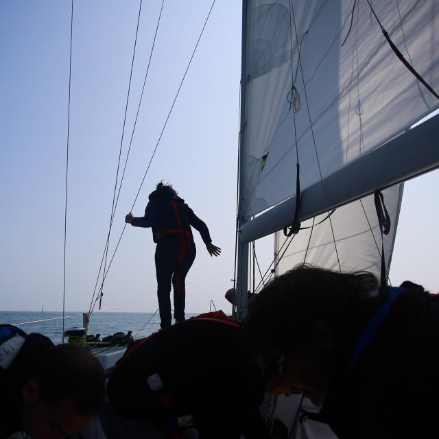 Reportage lors du rally des Glénans pour l'école de voile des Glénans.