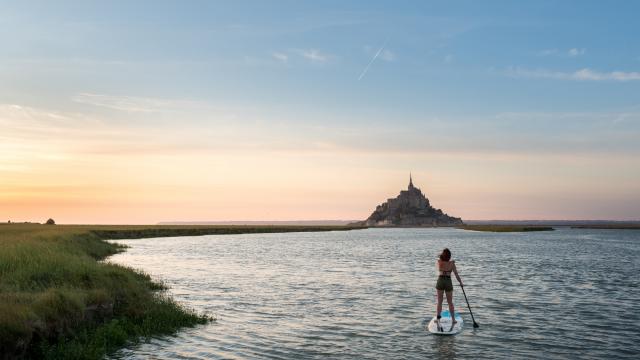 Paddle vers le Mont-Saint-Michel