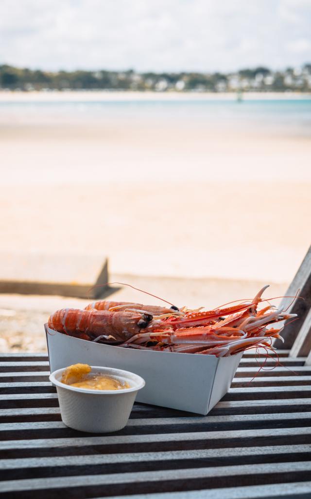 Langoustines au Restaurant Le Petit Bain - Plestin-les-Grèves