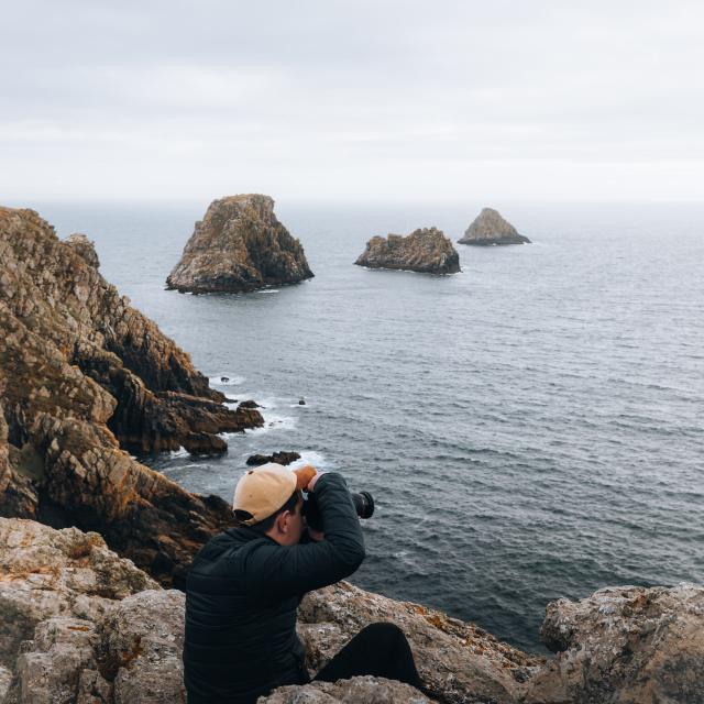 Photographe à la Pointe de Pen Hir - Camaret